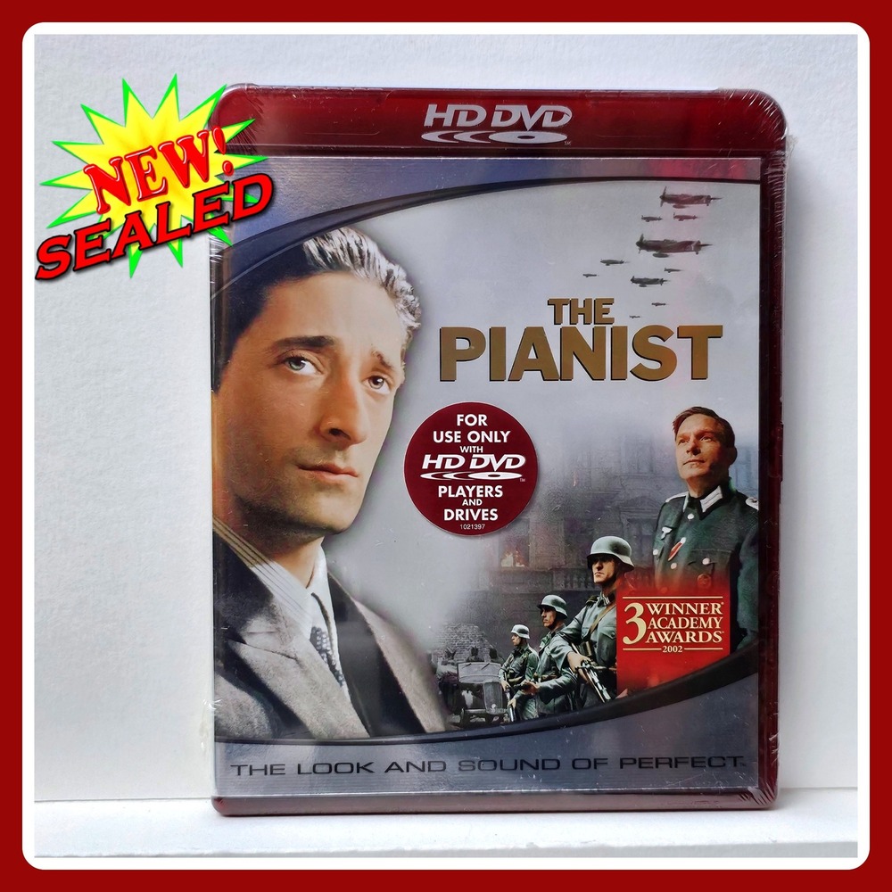 The Pianist HD DVD Movie New Sealed Adrien Brody WWII‎ Oscar Winner Widescreen